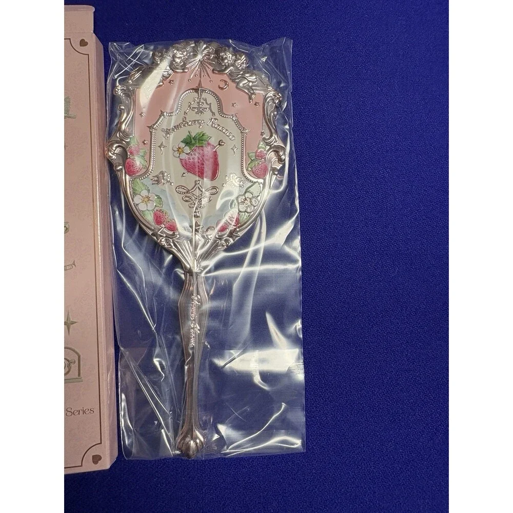 Flower Knows Strawberry Rococo Series Hand Mirror Soft Pink NEW